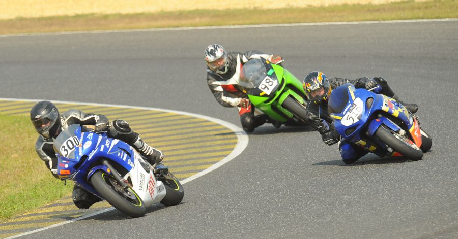 Bojan racing his Suzuki after MFS